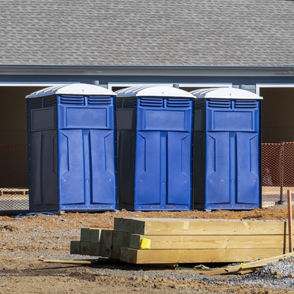 is there a specific order in which to place multiple porta potties in Wright New York